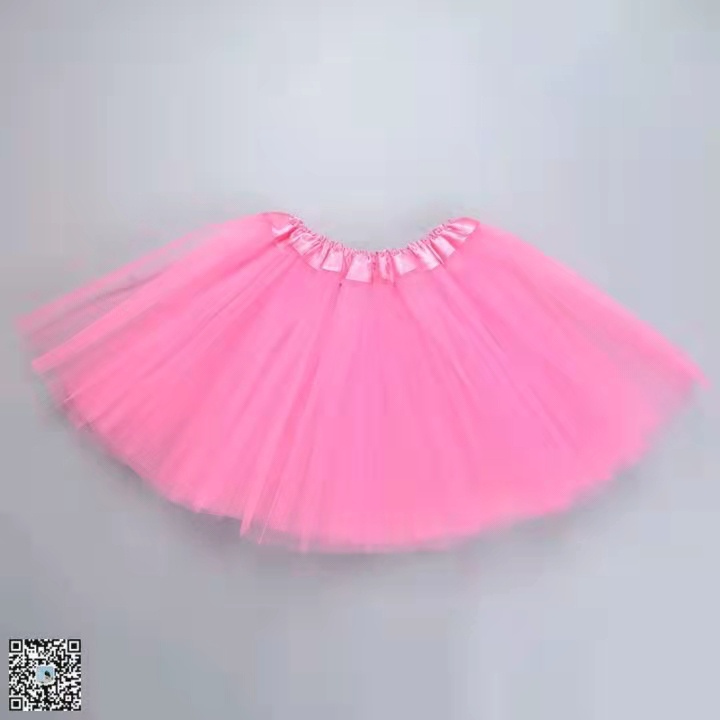 Saia rosa de store tule