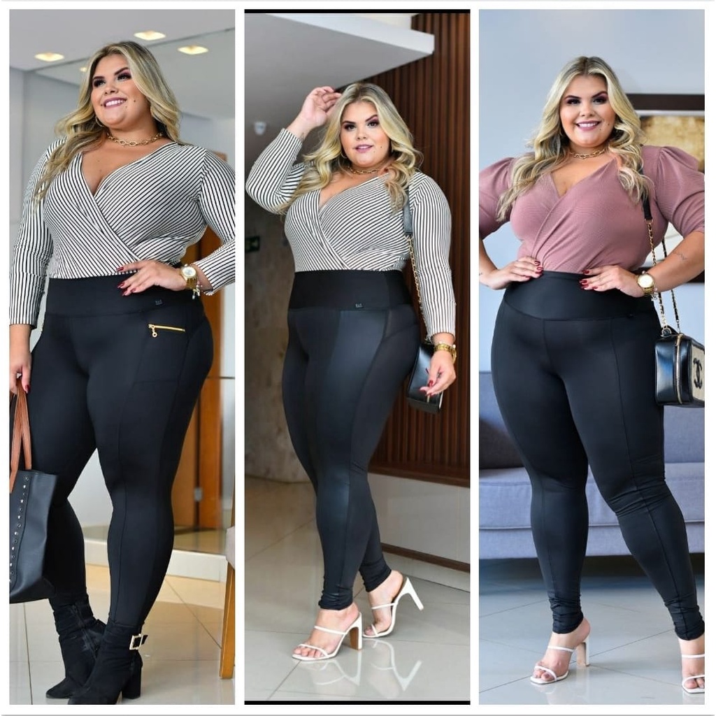 LOOKS PLUS SIZE, CALÇA LEGGING