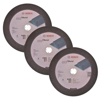 Discos de Corte 300mm Bosch p/ Metal Expert Kit com 3 Centro Deprimido 12"