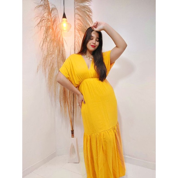 Vestido feminino hot sale amarelo