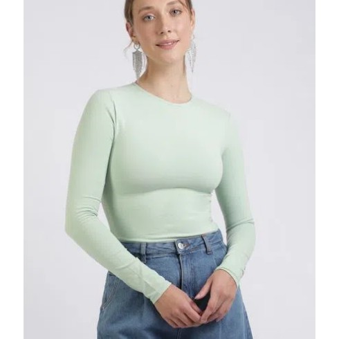 Blusa verde pastel sale