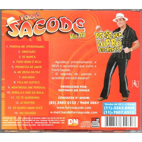 Eu Sou Safado  Álbum de Forró Sacode 