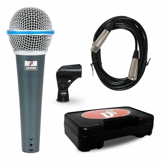 Microfone dinâmico Arcano Osme-8 com fio XLR-XLR 4,5m