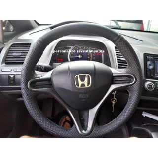 capa de volante costurada new civic