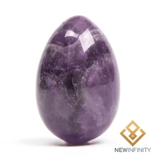 Ovo de Ametista Yoni Egg 100% Cristal Natural Pedra Polida