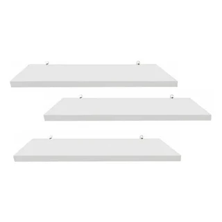 Jogo 3 Prateleiras Lisas Kit 30x15cm Decorativas Sala quarto