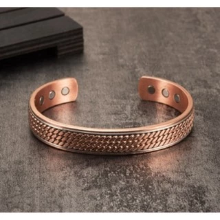 Pulseira Magnética Cobre Puro 100% Bracelete Unissex Vintage