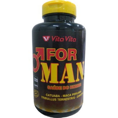 For man ( tribulus Terrestris, Maca Peruana, Ginseng, Catuaba) 120capsulas