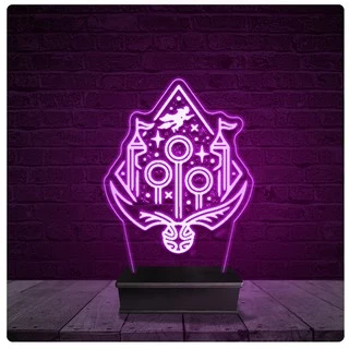 Luminária e Abajur Acrílico Led - Hogwarts Harry Potter 05