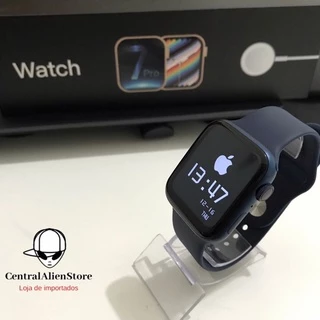 Smartwatch Série 7 Iwo w37 pro 2 Pulseiras milanesa e silicone + Película - Watch 7 iwo 14