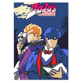 Placas decorativas quadros Jojo Bizarre Adventure Anime em MDF - 1 ao 16