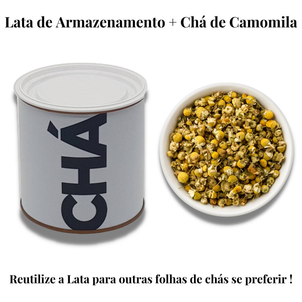 Lata para armazenar Chá de camomila natural Premium Flor Bebe ...