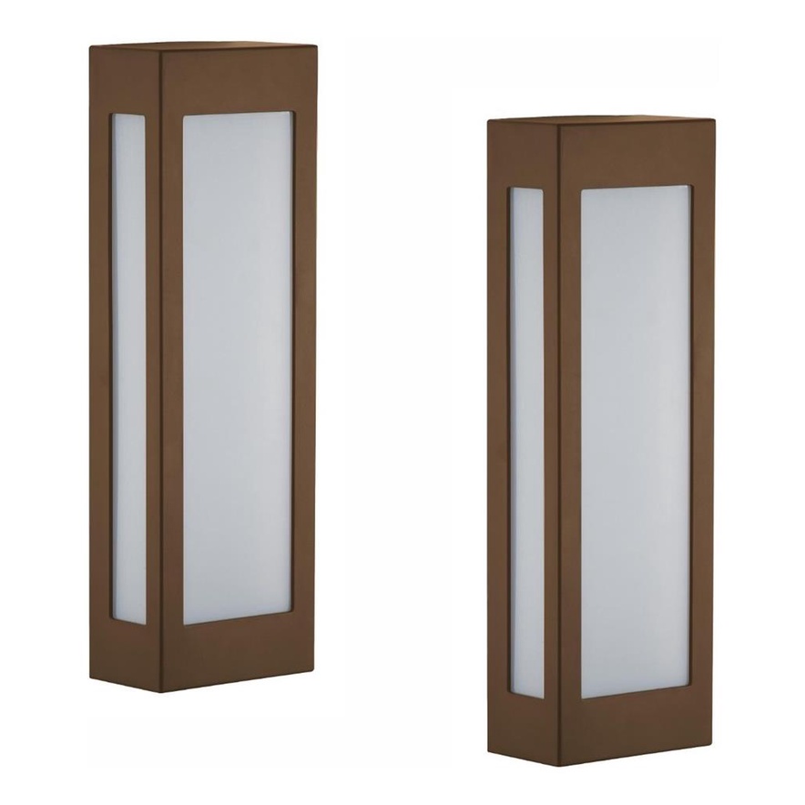 Kit 2 Arandelas Externa Luminaria Parede p/ 2 lampadas varanda 440