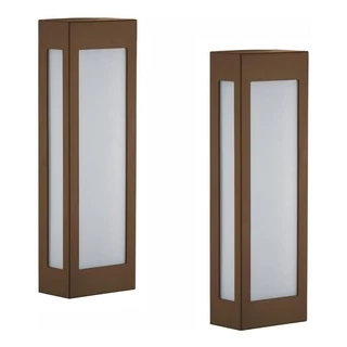Kit 2 Arandelas Externa Luminaria Parede p/ 2 lampadas varanda 440