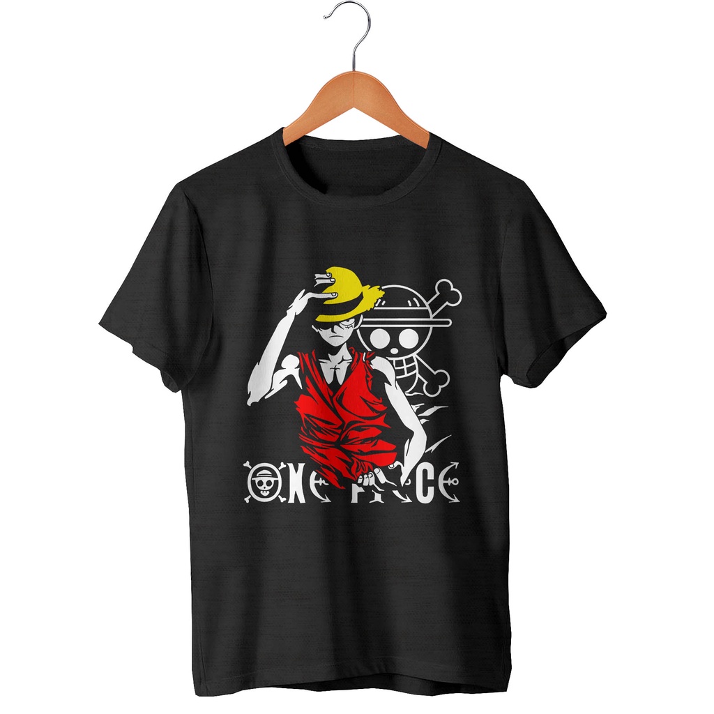 Camiseta Luffy Chapéu de Palha One Piece Anime | Shopee Brasil