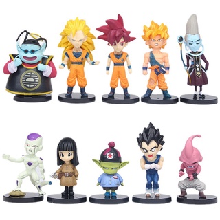 16 Peças/Lote De Personagens De Dragon Ball Z son Wukong vegeta trunk Buu  Frieza Broly animated DBZ Modelo Brinks - Escorrega o Preço