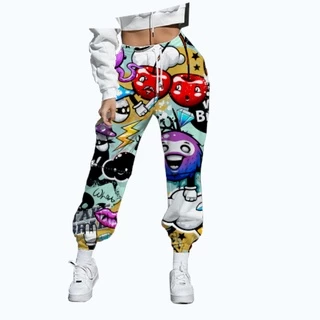 calça feminina jogger Estampa Print