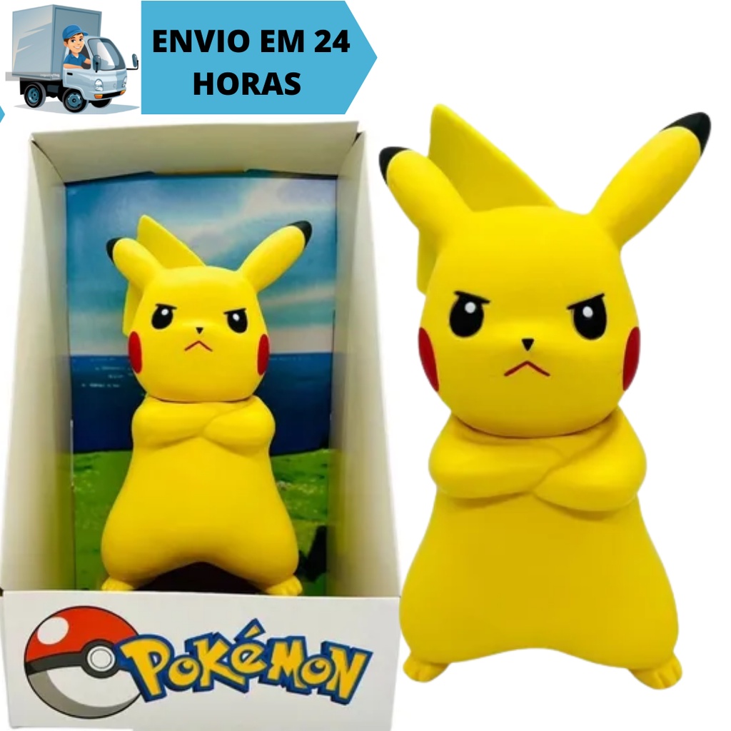 Boneco Pikachu Pokémon Articulado 20cm