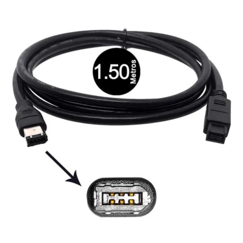 Cabo Firewire 900/600 De9 X 6 Pinos 1,50 Metros Macbook, Pc | Shopee Brasil