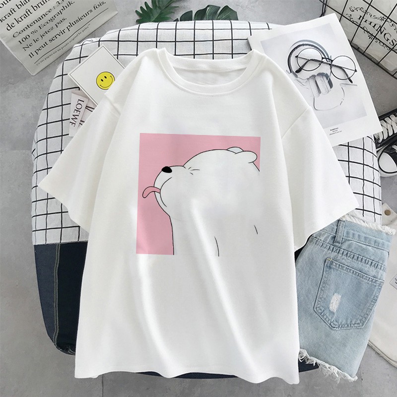 Blusa T-shirt Camiseta Feminina Estampada - Oncinha - Várias Cores e Ilha  Mar - Preto