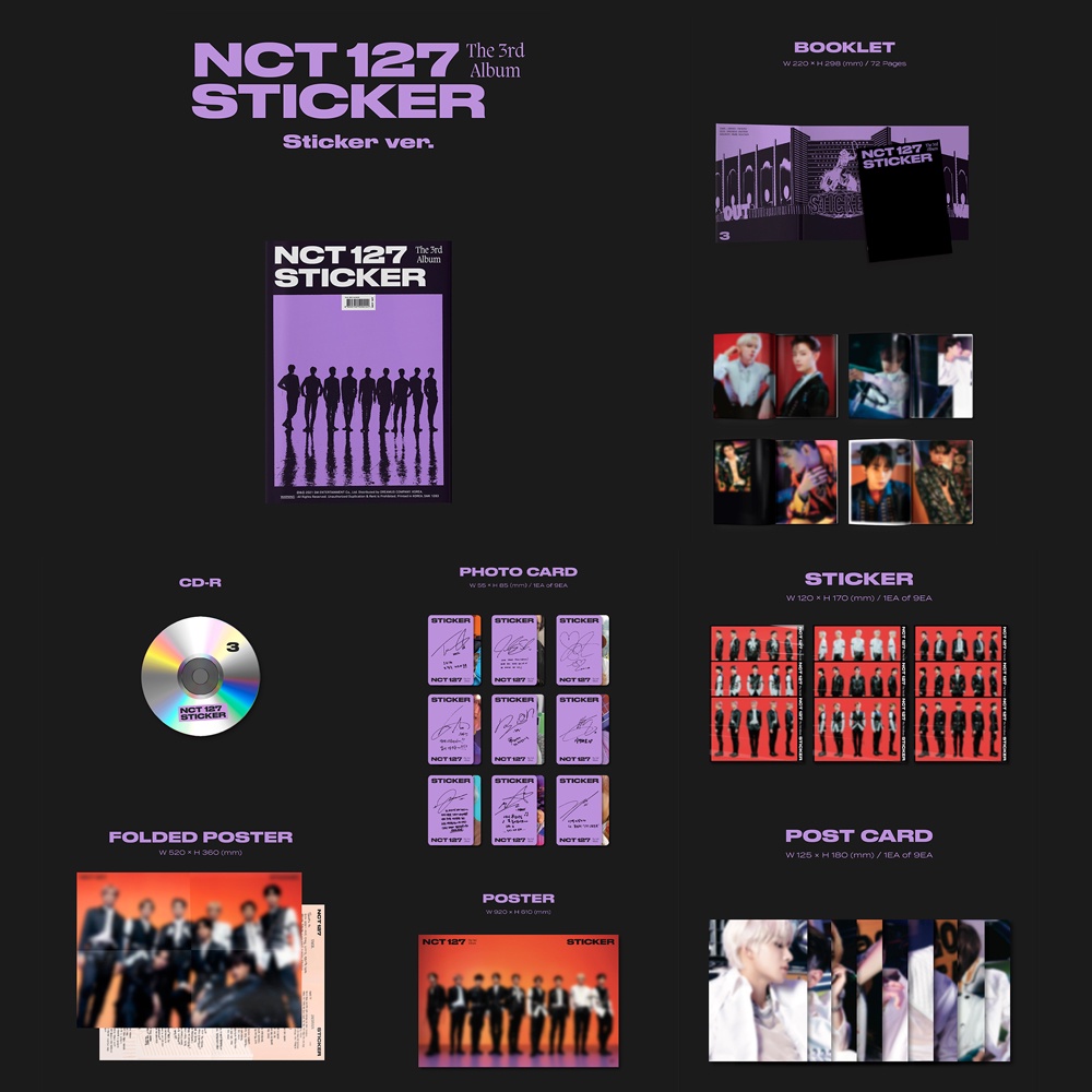 NCT 127 - The 3rd Album [ Sticker ] | Shopee Brasil