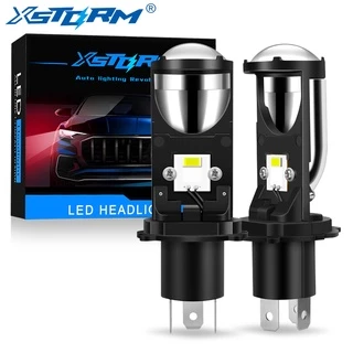 H4 LED RHD/LHD Bi-Projetor Lente De Farol Lâmpada De Teto H4 Kit De Conversão De Faróis Hi/Lo Beam 12V 24V 6500K