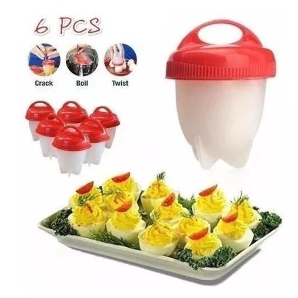 Conjunto Formas Copo Silicone Egg Boil Pote Cozinhar Ovo Shopee Brasil