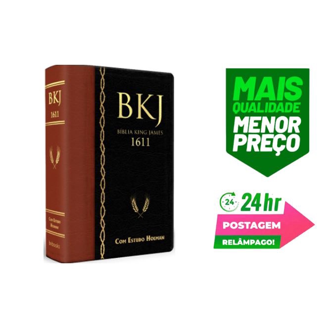 Bíblia De Estudo King James Bkj 1611 Estudos Holman Original | Shopee ...