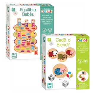 Jogo Educativo Madeira Formas e Bichos NIG Brinquedos 0452