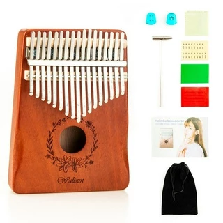 Kalimba Thumb Piano 17 Keys , Mbira Finger Portátil , Presente Premium Em Mogno Para Crianças E Adultos , Instrumento Musical Fácil Iniciantes Profissionais Com Som Encantador