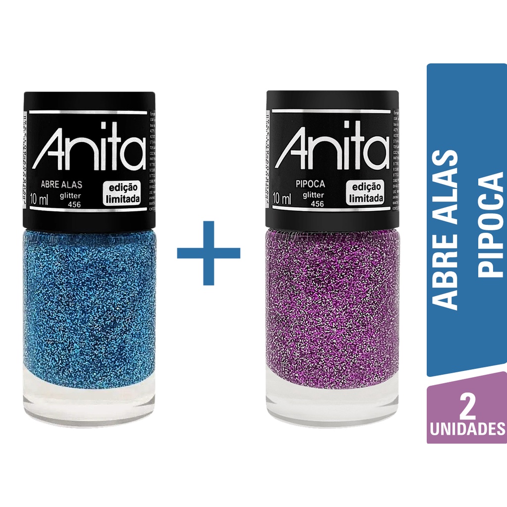 Kit 2 Esmaltes Anita Combinação Misturinha ( Escolha ) | Shopee Brasil