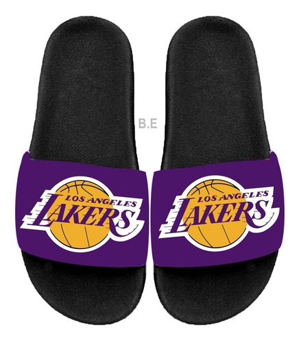 Chinelo Slide Nba Basquete Sandalia Los Angeles Lakers Eua