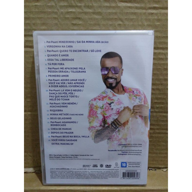 Dvd Alexandre Pires- O Baile Do Nêgo Véio- Vol 2 (ORIGINAL/LACRADO