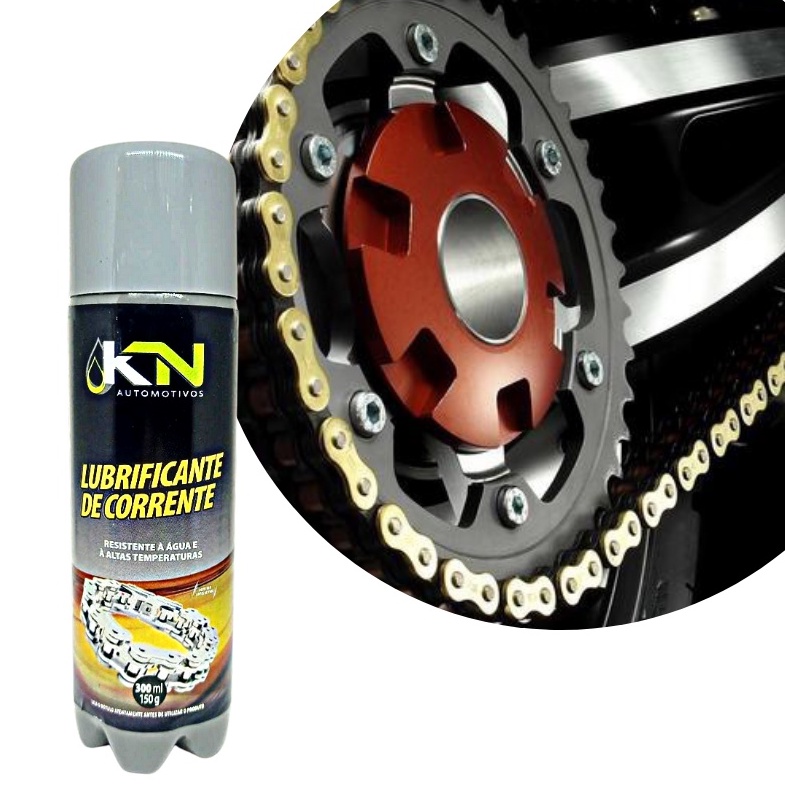 Lubrificante Em Spray Para Correntes De Moto Em Geral 300ml KN | Shopee ...