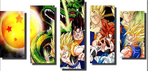 Quadro Decorativo Dragon Ball Z Goku Super Sayajin 5 peça m19 em Promoção  na Americanas