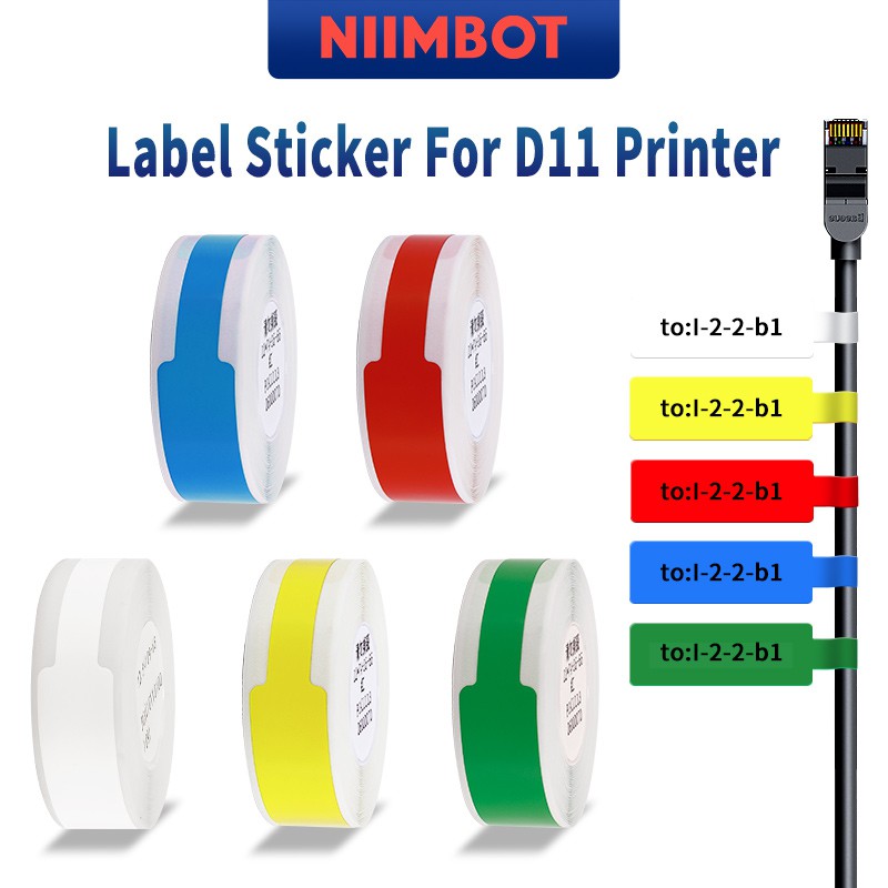 NIIMBOT D11/D110 Adesivo De Etiqueta Térmica À Prova D'água Com Fibra Ótica E De Riscos