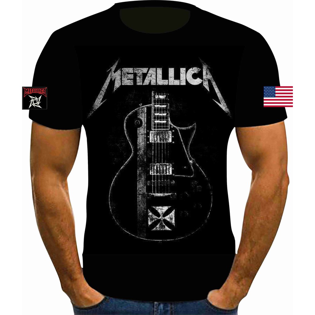 Camisetas estampadas bandas online de rock