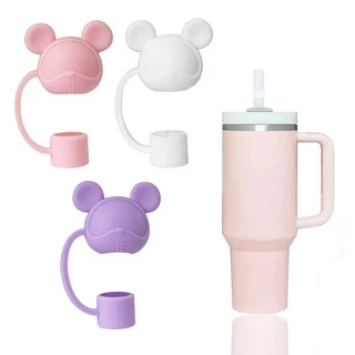 Novo produto Tampa de Palha de Urso Tampa de Palha de Gelo Tampa de Palha de Silicone de Grau Alimentício Tampa de Palha de 10mm à Prova de Pó