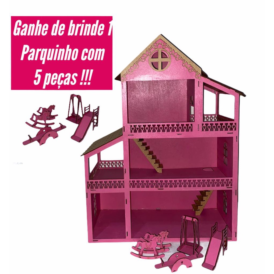 Casinha de madeira para barbie: Encontre Promoções e o Menor Preço
