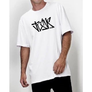 Camiseta Streetwear Jesus Grafite Cristã Oversized branca evangélica gospel hip hop