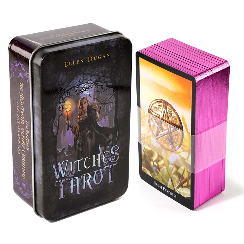 Witches Jogo De Cartas De Tarô De Ferro 10,3x6 cm | Shopee Brasil