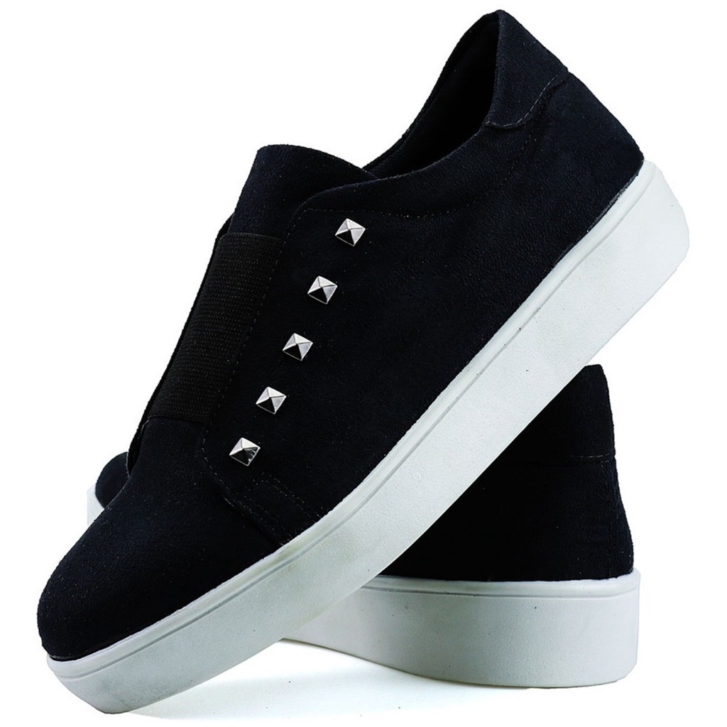Sapatenis Casual com Elástico Feminino Conforto Touroboots Saldão Promoção Queima Estoque