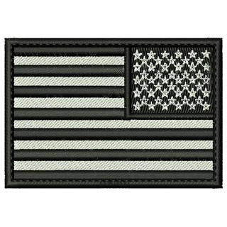PATCH BORDADO BANDEIRA EUA INVERTIDA 8x5,5cm - Estados Unidos da América - USA States Of America