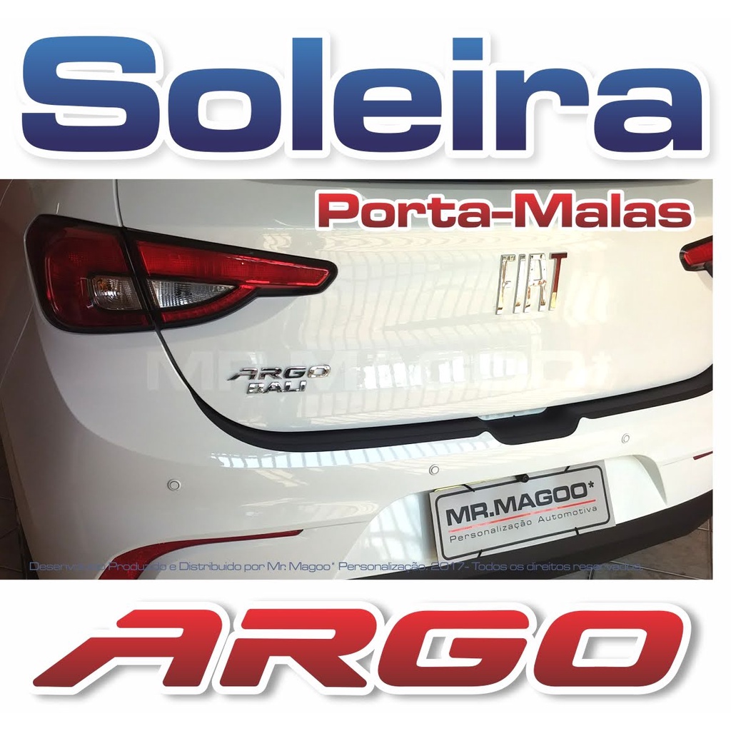 Soleira Da Mala Fiat ARGO 2018 2019 2020 2021 2022 Adesivo Acessórios para Carro