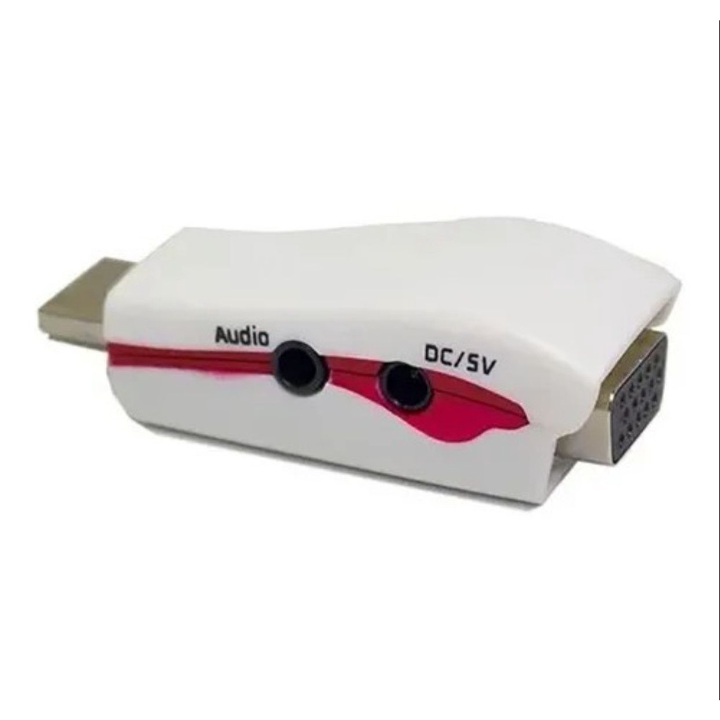 Adaptador Conversor Hdmi X Vga Ps4 Xbox Pc Monitor Vga Shopee Brasil