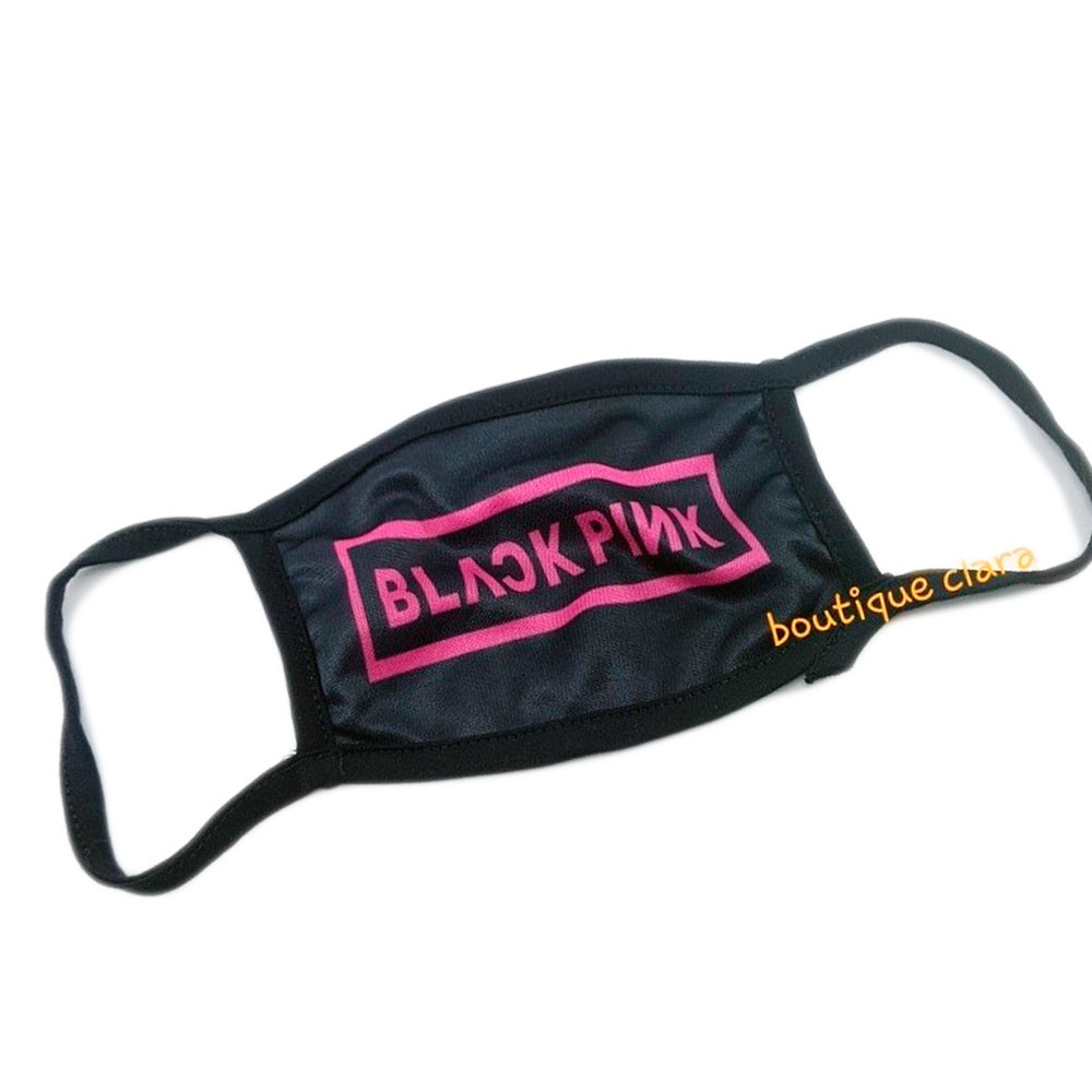Máscara de tecido Kpop Black Pink mascara kpop estilo coreano Shopee Brasil