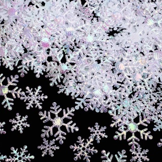 (Produtos De Natal) Pacote Com 300 Pçs Decoração Natalina Flocos De Neve