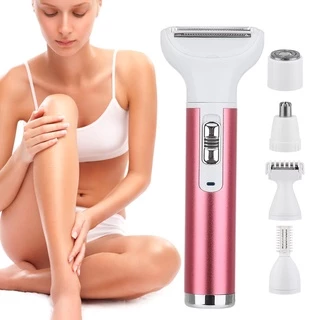 5 Em 1 Kit Removedor De Pêlos Elétricos Depilador Para Mulheres Grooming Nariz Recarregável Aparador Sobrancelha Barbeador Biquíni Trimmer