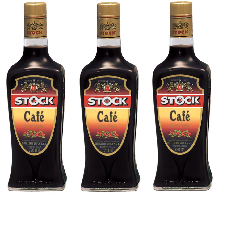 Kit Licor de Café Stock 720ml 3 unidades | Shopee Brasil