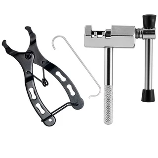 Kit Mini Alicate Ferramenta Remoção Power Link + Chave Extrator Corrente Bike Bicicleta